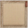 Porte cannage Box Cube 32,2xH32,2x1,2cm bois marron