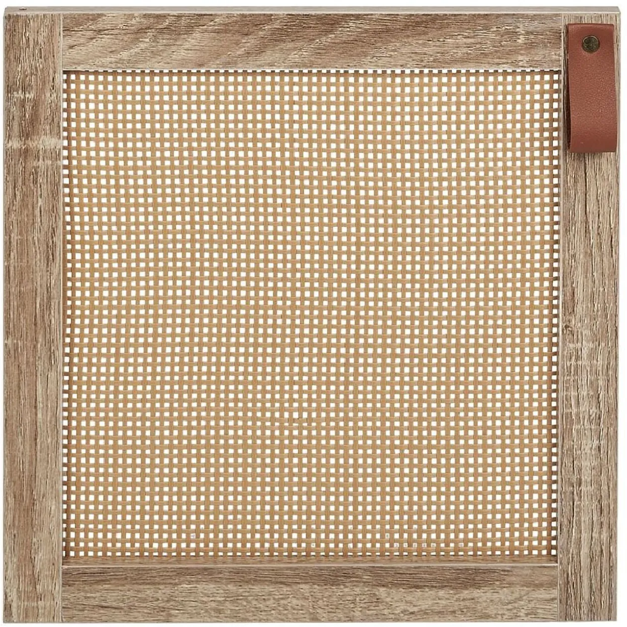 Porte cannage Box Cube 32,2xH32,2x1,2cm bois marron