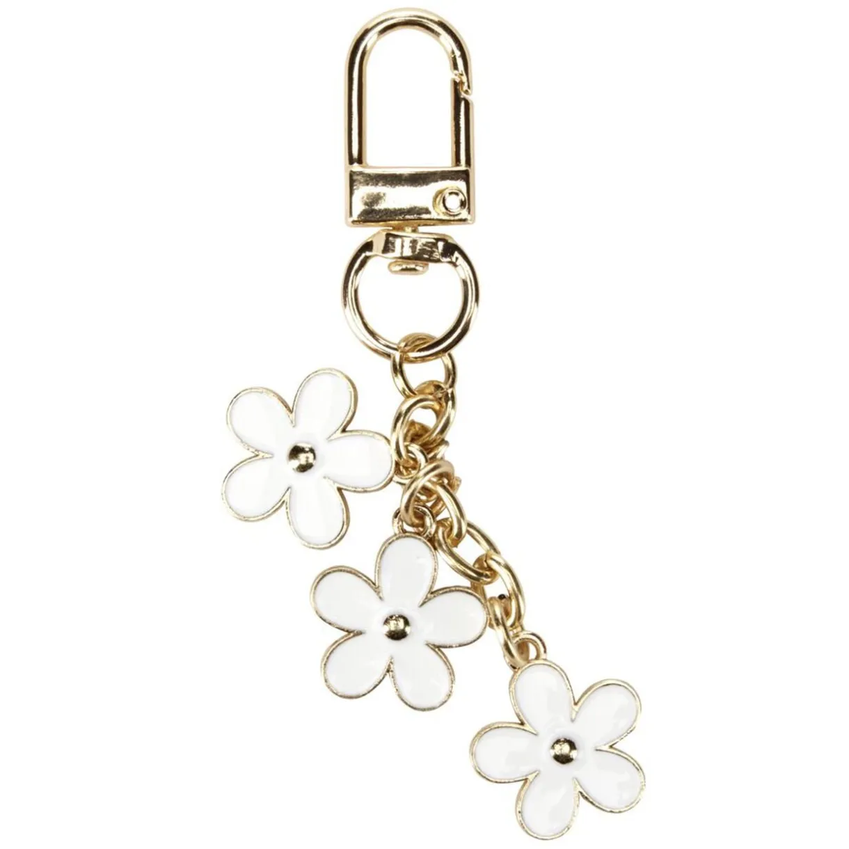 Porte-clé avec fleurs en métal L8,5cm (2 modèles) < Gifi Discount