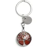 Porte clé avec médaillon arbre de vie - 3 coloris