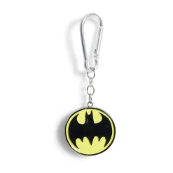 Porte-clé Batman caoutchouc noir et jaune Ø3,5cm