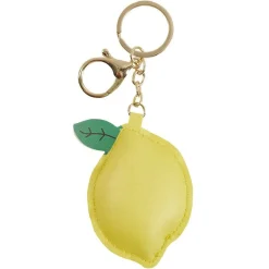 Porte clé citron jaune