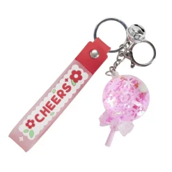 Porte-clé enfant forme sucette bonbon kawaii plastique 7x4xH11cm (3 modèles) < Gifi Discount