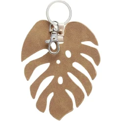 Porte-clé feuille marron en plastique < Gifi