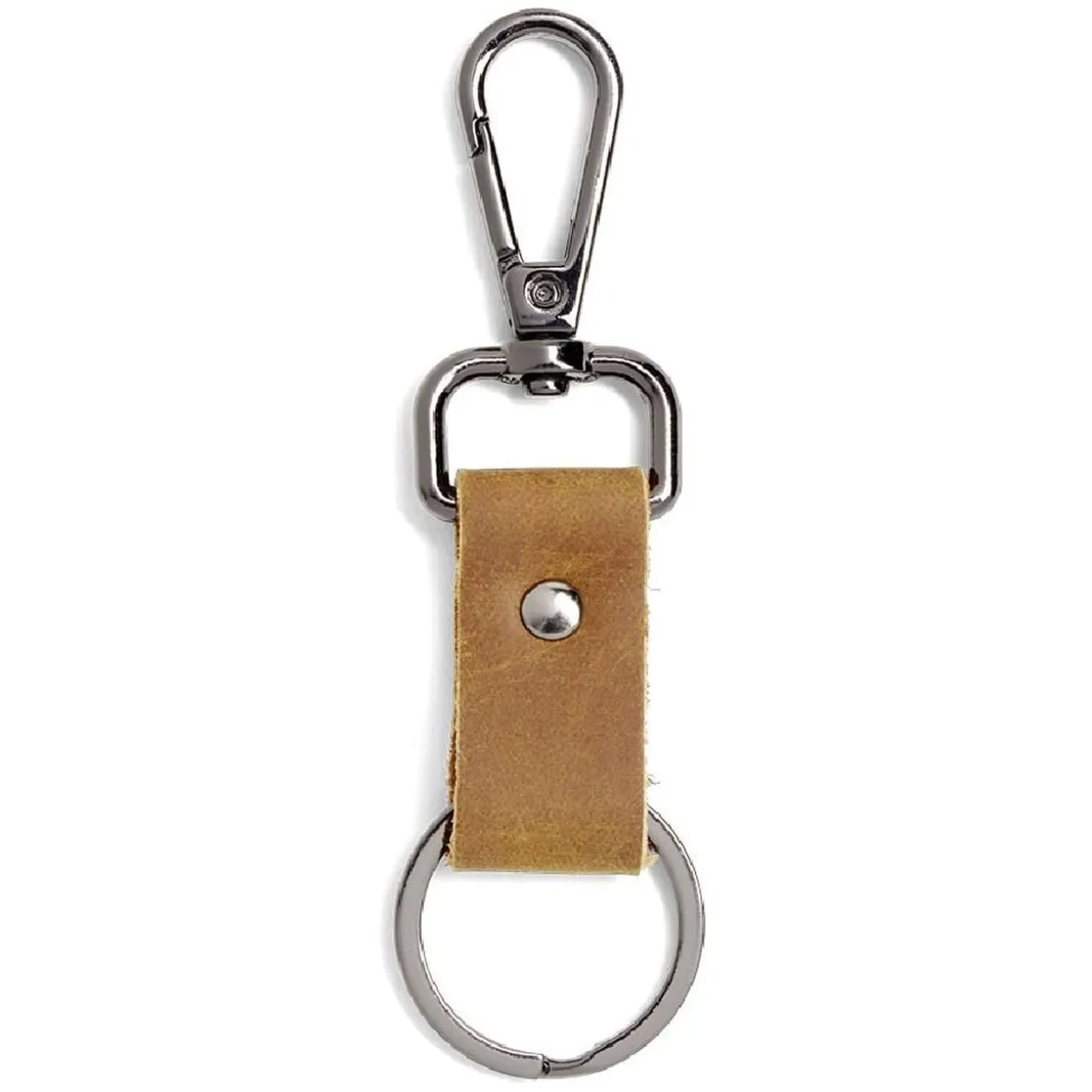 Porte clé lanière simili avec mousqueton