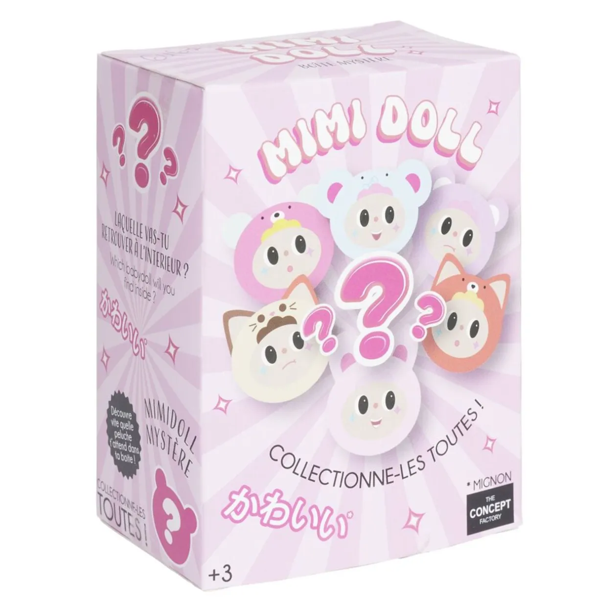Porte-clé peluche mimi doll surprise à collectionner Ø10cm (plusieurs modèles) < Gifi Clearance