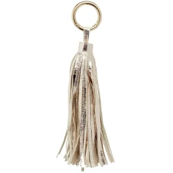 Porte-clé pompon uni forme embrase argenté ou doré < Gifi Outlet