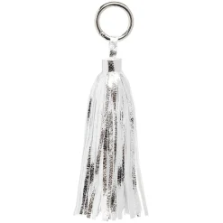 Porte-clé pompon uni forme embrase argenté ou doré < Gifi Outlet