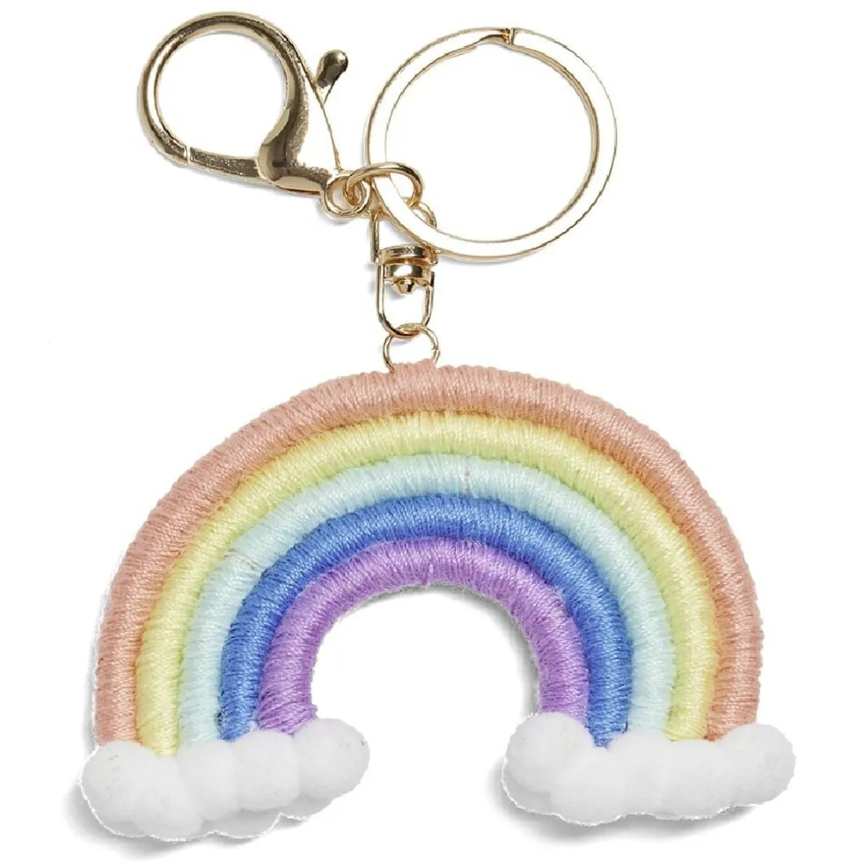 Porte clé tissé cactus ou arc-en-ciel < Gifi New