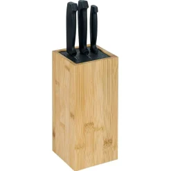 Porte couteaux en bambou 10,5x10,5xH22cm < Gifi Sale