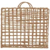 Porte-magazine effet osier L39X10 cm