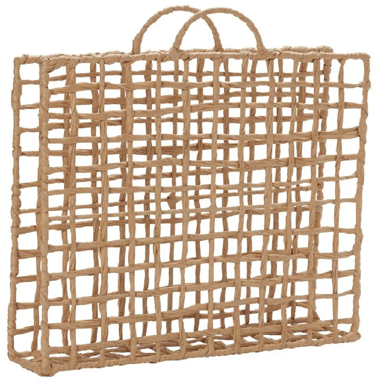 Porte-magazine effet osier L39X10 cm