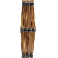 Porte manteau mural accordéon extensible en bois L32cm < Gifi Online