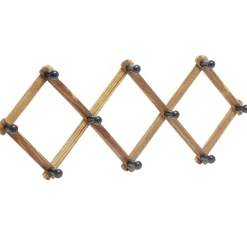 Porte manteau mural accordéon extensible en bois L32cm < Gifi Online
