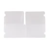Porte masque pliable format de poche blanc transparent