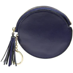 Porte monnaie rond simili avec fermeture pompon < Gifi Best