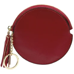 Porte monnaie rond simili avec fermeture pompon < Gifi Best