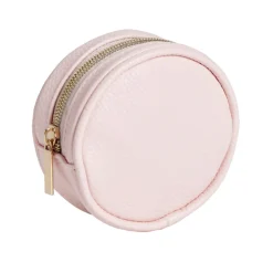 Porte-monnaie rond simili uni Ø9cm (6 modèles)