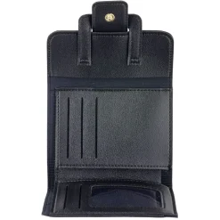 Porte monnaie simili noir uni