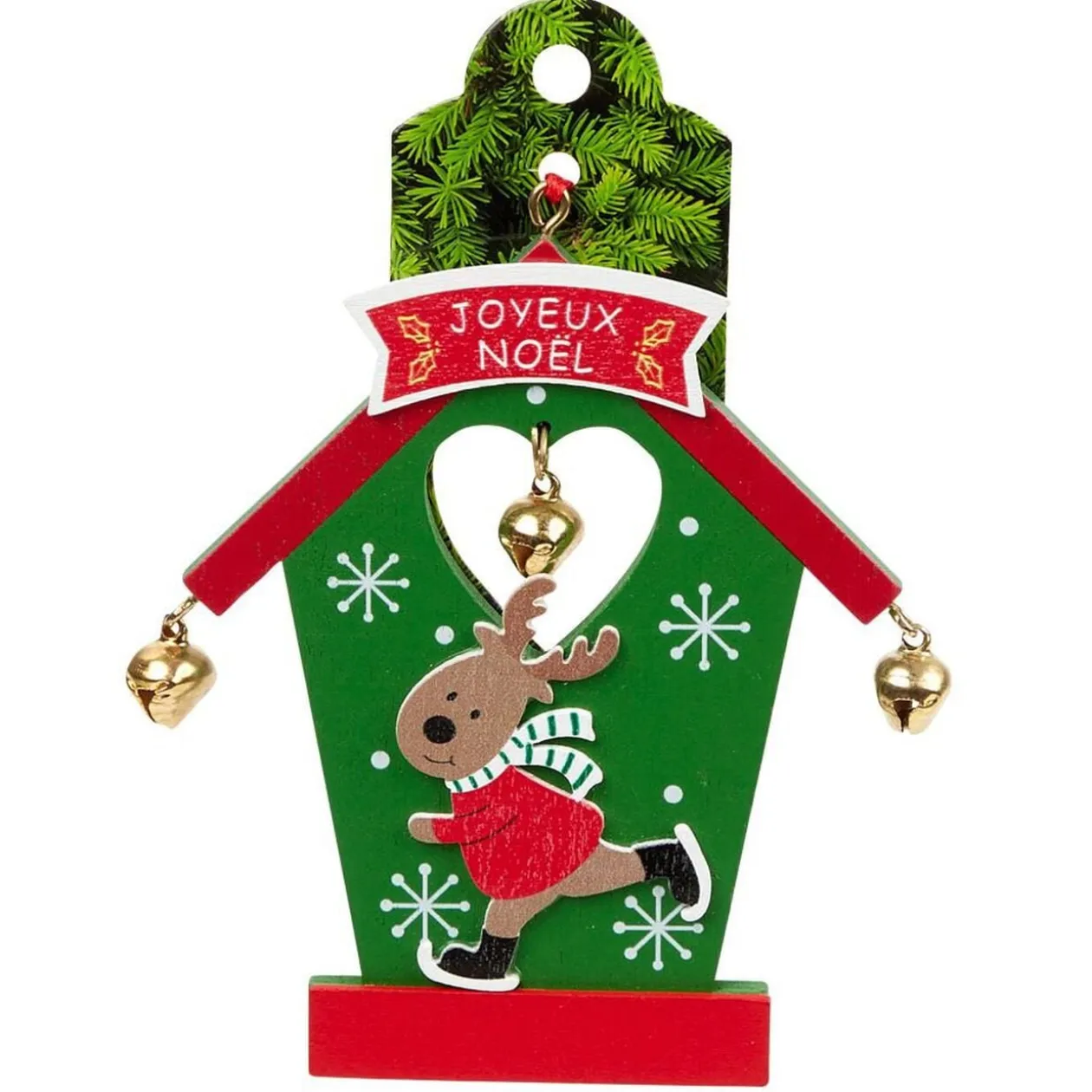 Porte nom design maison de Noël (plusieurs modèles)