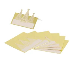 Porte nom en papier motifs sapin de Noël doré 8 pièces < Gifi New