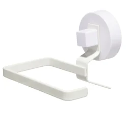 Porte papier toilette dévidoir en plastique fixation ventouse 11x8xH12,5cm < Gifi Discount
