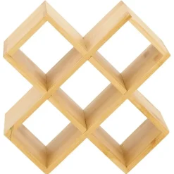 Porte épice 5 cases bambou 17x17xH9cm