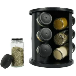 Porte épice rotatif avec 9 pots métal Ø17xH20cm < Gifi Online