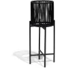 Porte-plante filaire sur pieds Urban métal et plastique noir Ø27xH70cm