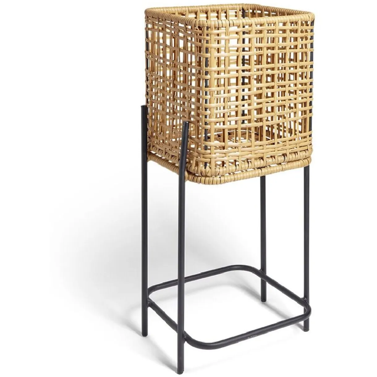Porte plante osier métal Bali 32x29xH71cm < Gifi Discount