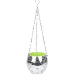 Porte plante à suspendre forme boule disco Ø15xH30cm < Gifi Best