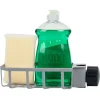 Porte-éponge pour robinet plastique gris - L.20xl.9xH.5cm