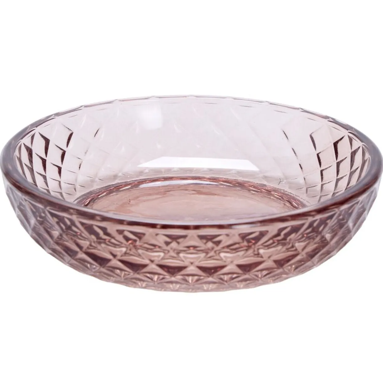 Porte-savon en verre ciselé Ø11cm (2modèles vert ou rose) < Gifi Hot