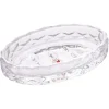 Porte-savon en verre effet cristallin transparent 12x8xH2,5cm < Gifi Hot
