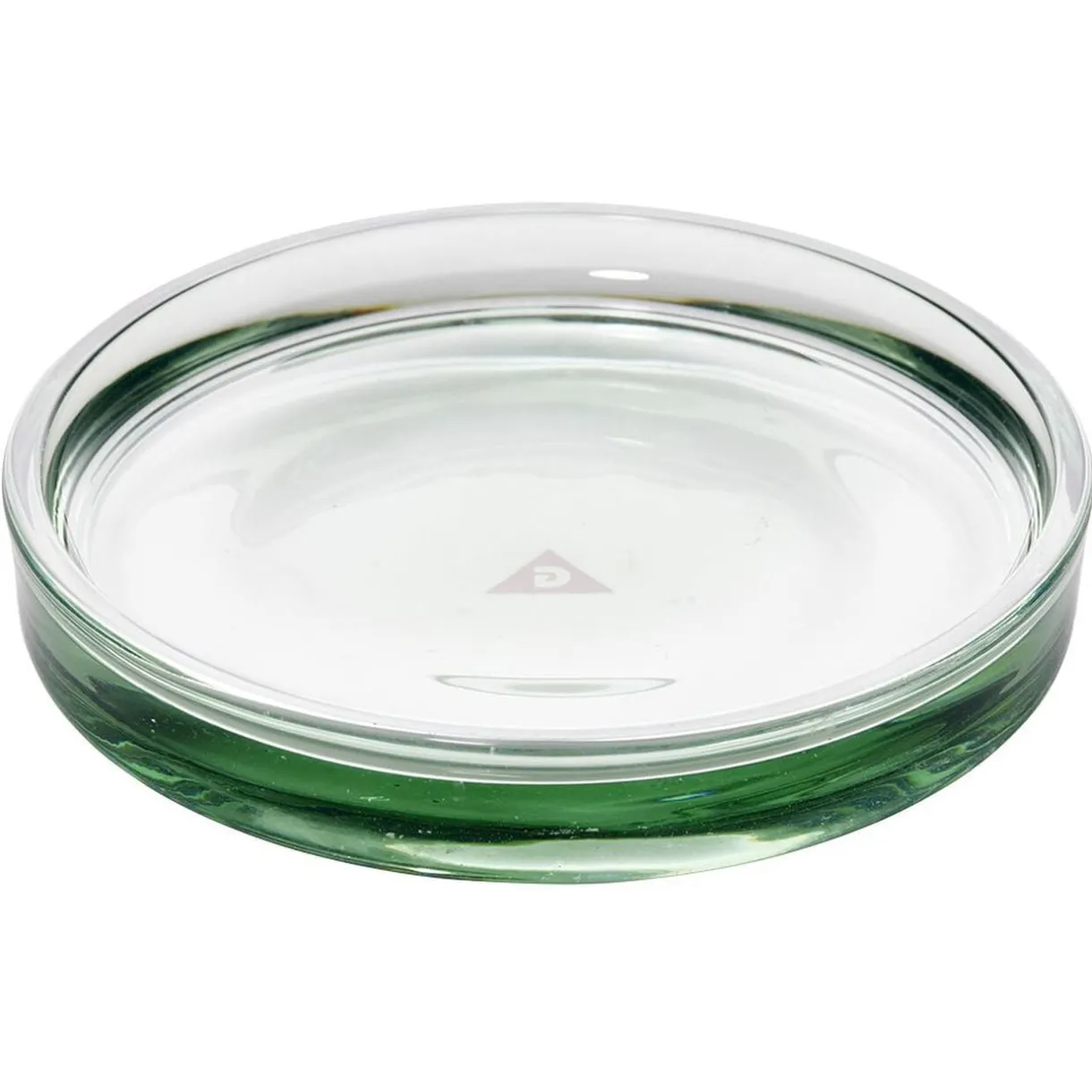 Porte-savon en verre transparent vert Ø8xH1,8cm < Gifi Outlet