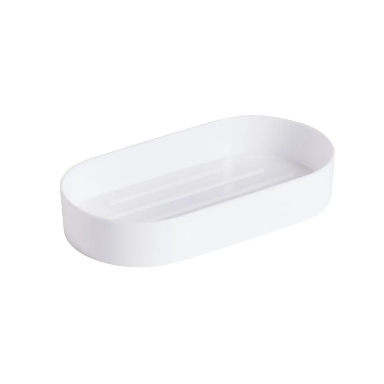Porte savon plastique blanc 8x13,5cm < Gifi Discount