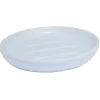 Porte-savon rond céramique bleu Ø10xH2cm