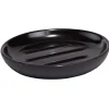 Porte-savon rond céramique noir Ø10xH2cm < Gifi Discount