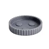 Porte savon rond effet pierre Ø11,5cm
