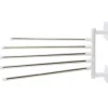 Porte-serviette rotatif 5 branches avec adhésif blanc 26xH16,5cm < Gifi