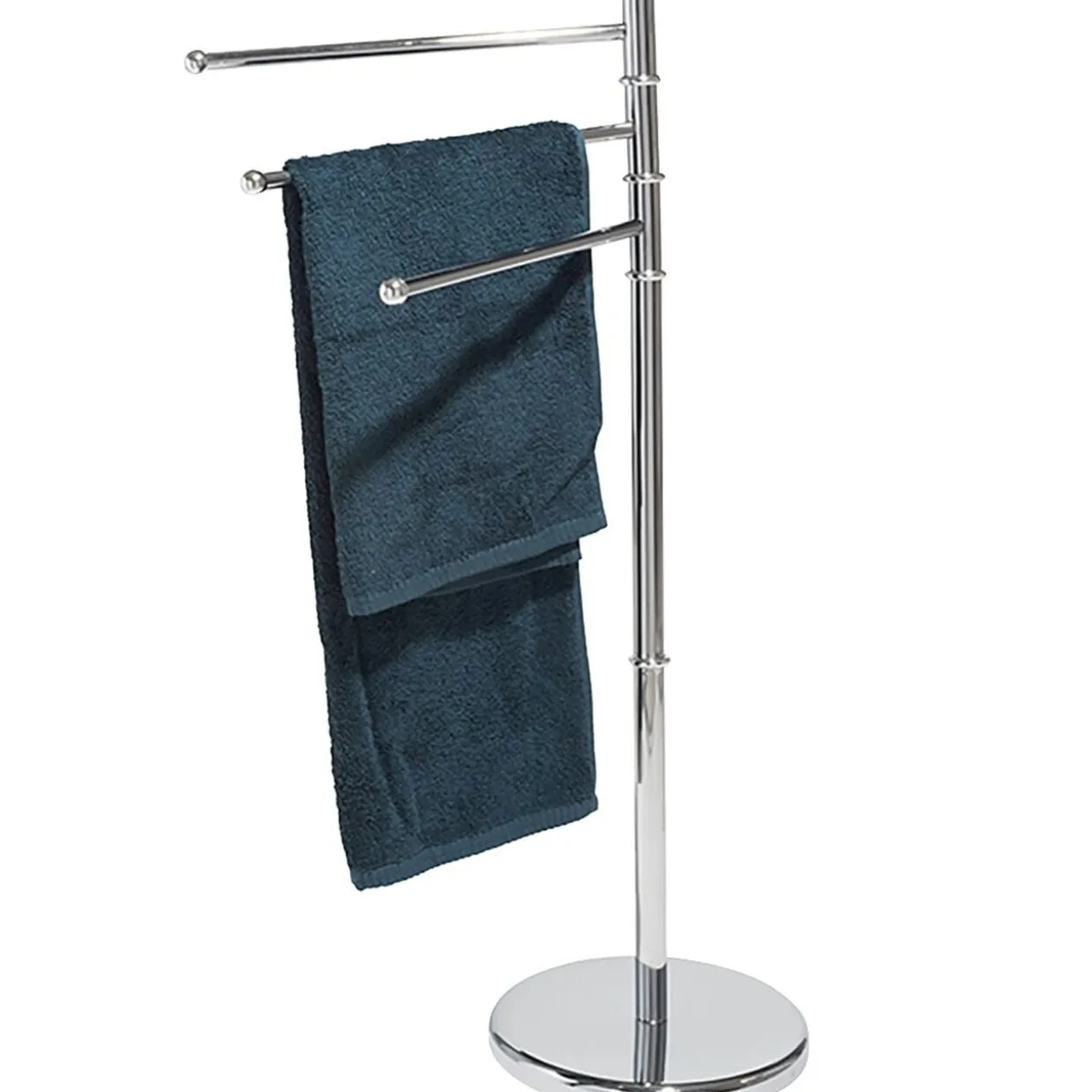 Porte serviettes en métal gris