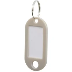 Porte-étiquette porte-clé plastique x10