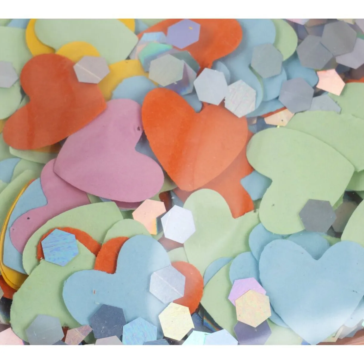 Porte-verre gonflable Funky forme coeur intérieur paillettes multicolores 17x20cm < Gifi Online