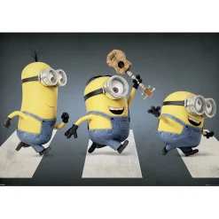 Poster Minions (Moi, moche et méchant) - Abbey road