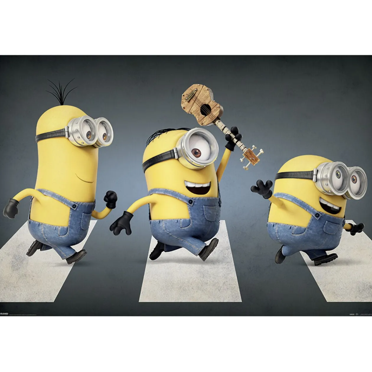 Poster Minions (Moi, moche et méchant) - Abbey road