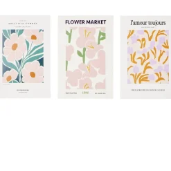 Poster papier x3 thème floral 10x15cm (3 modèles) < Gifi Outlet