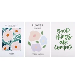 Poster papier x3 thème floral 50x70cm (3 modèles) < Gifi Best