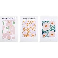 Poster papier x3 thème floral 50x70cm (3 modèles) < Gifi Best