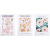 Poster papier x3 thème floral 30x40cm (3 modèles)