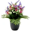 Pot bruyère et rose artificiel Ø25xH32cm < Gifi Sale